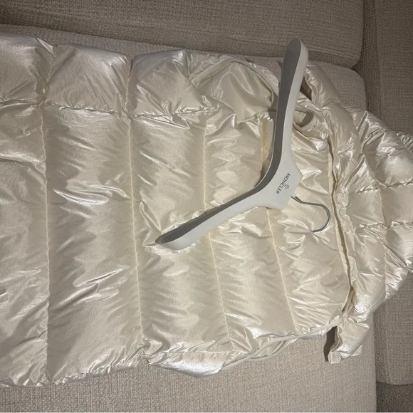 Moncler Shiny Cream Puffer Vest - Picture 4 of 9